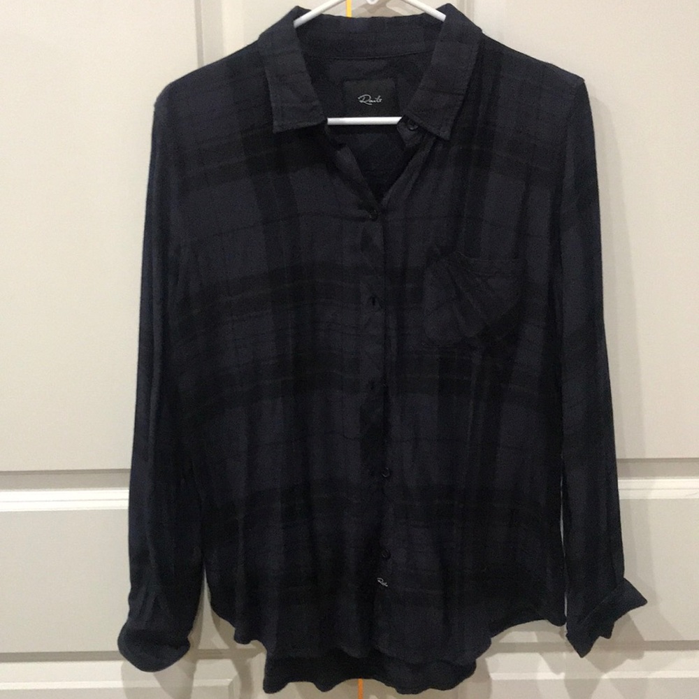 Rails plaid button up shirt